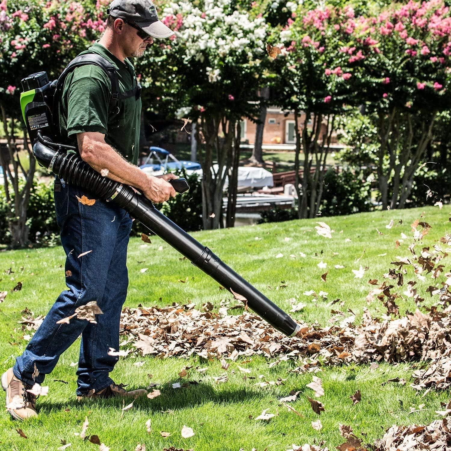 80V (180 MPH / 610 CFM / 75+ Compatible Tools) Cordless Brushless Backpack Blower, 2.5Ah Battery and Rapid Charger