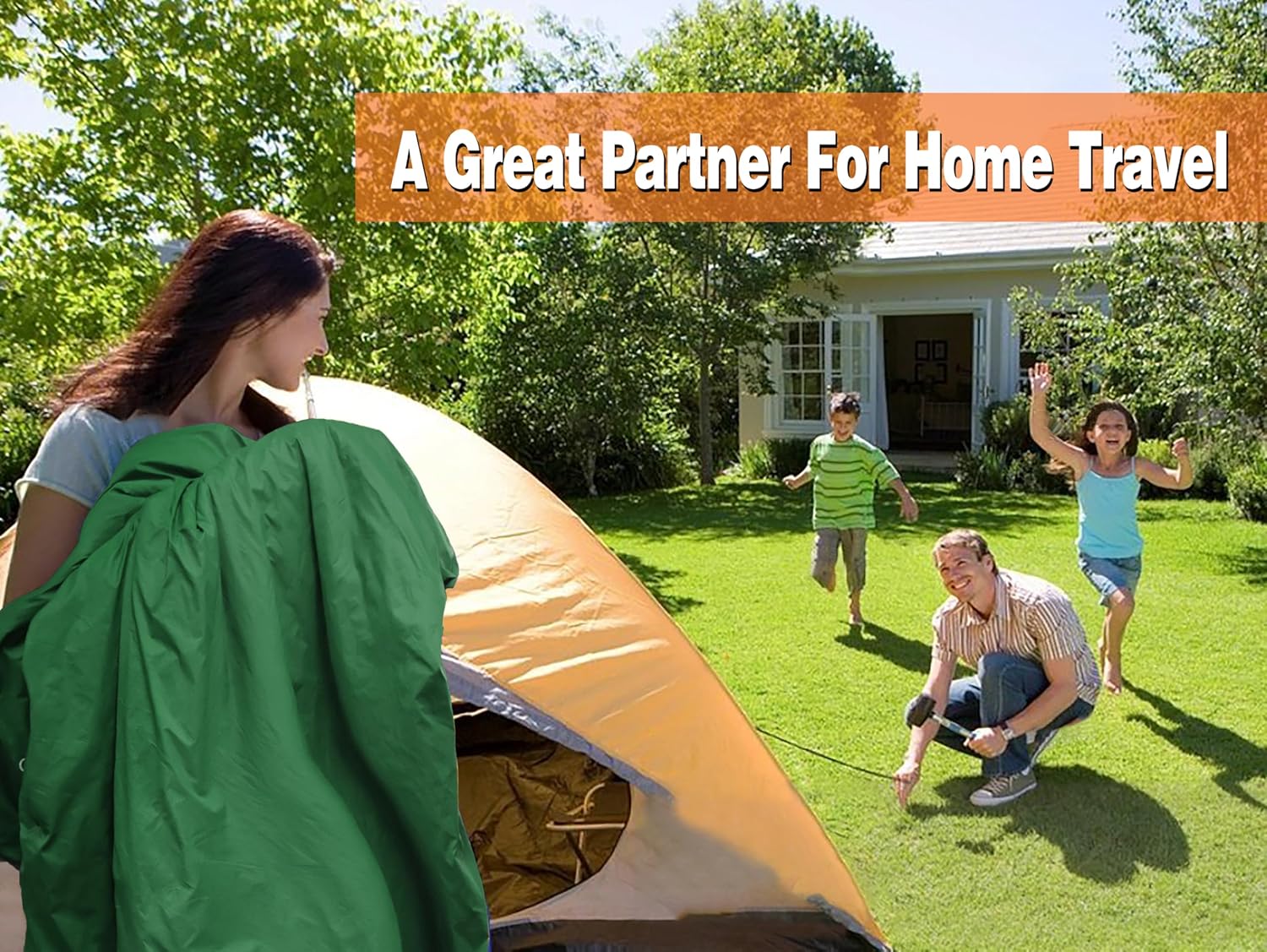 Warm Weather Sleeping Bag - Portable, Waterproof, Compact Lightweight, Comfort with Compression Sack - Great for