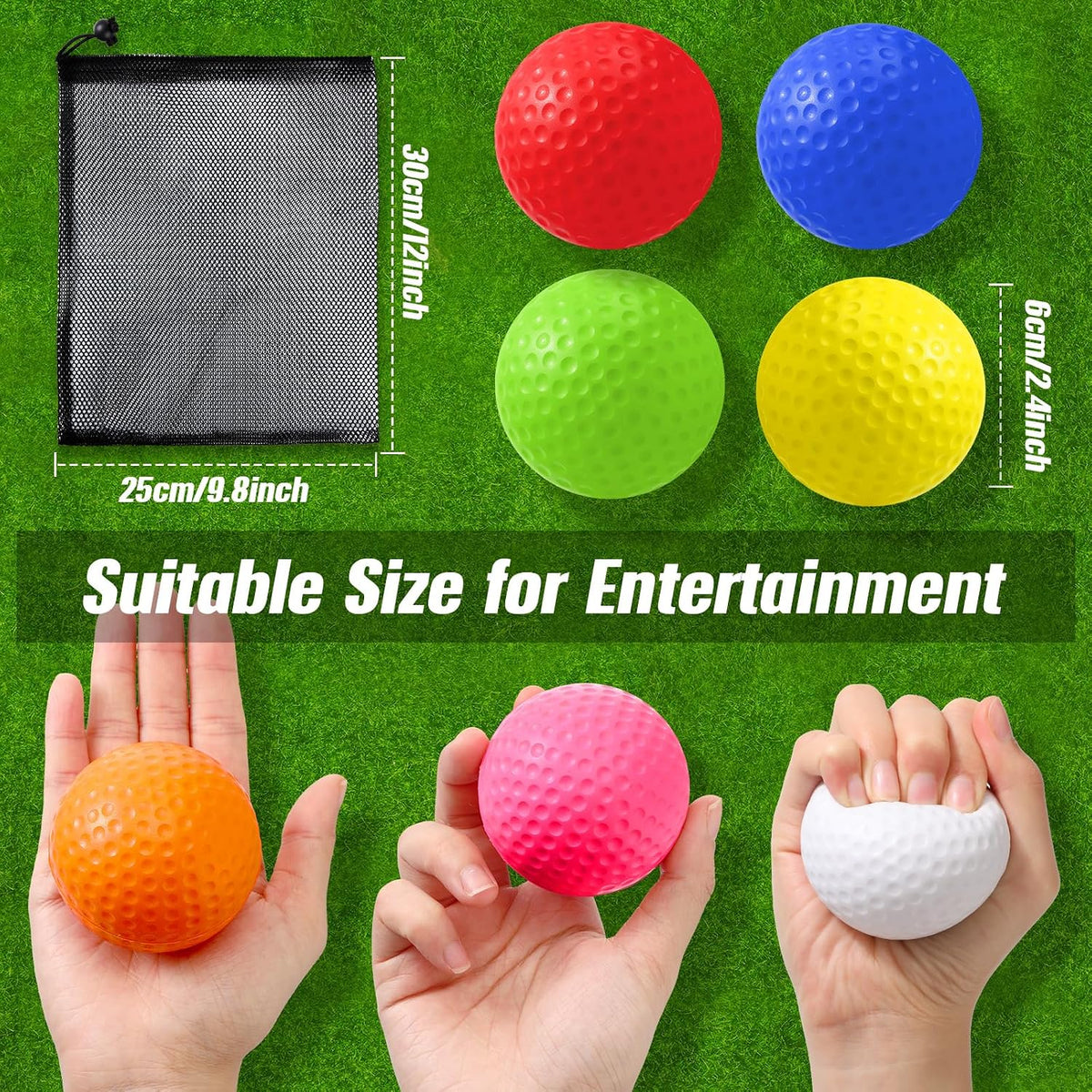 Foam Stress Golf Ball Bulk Practice