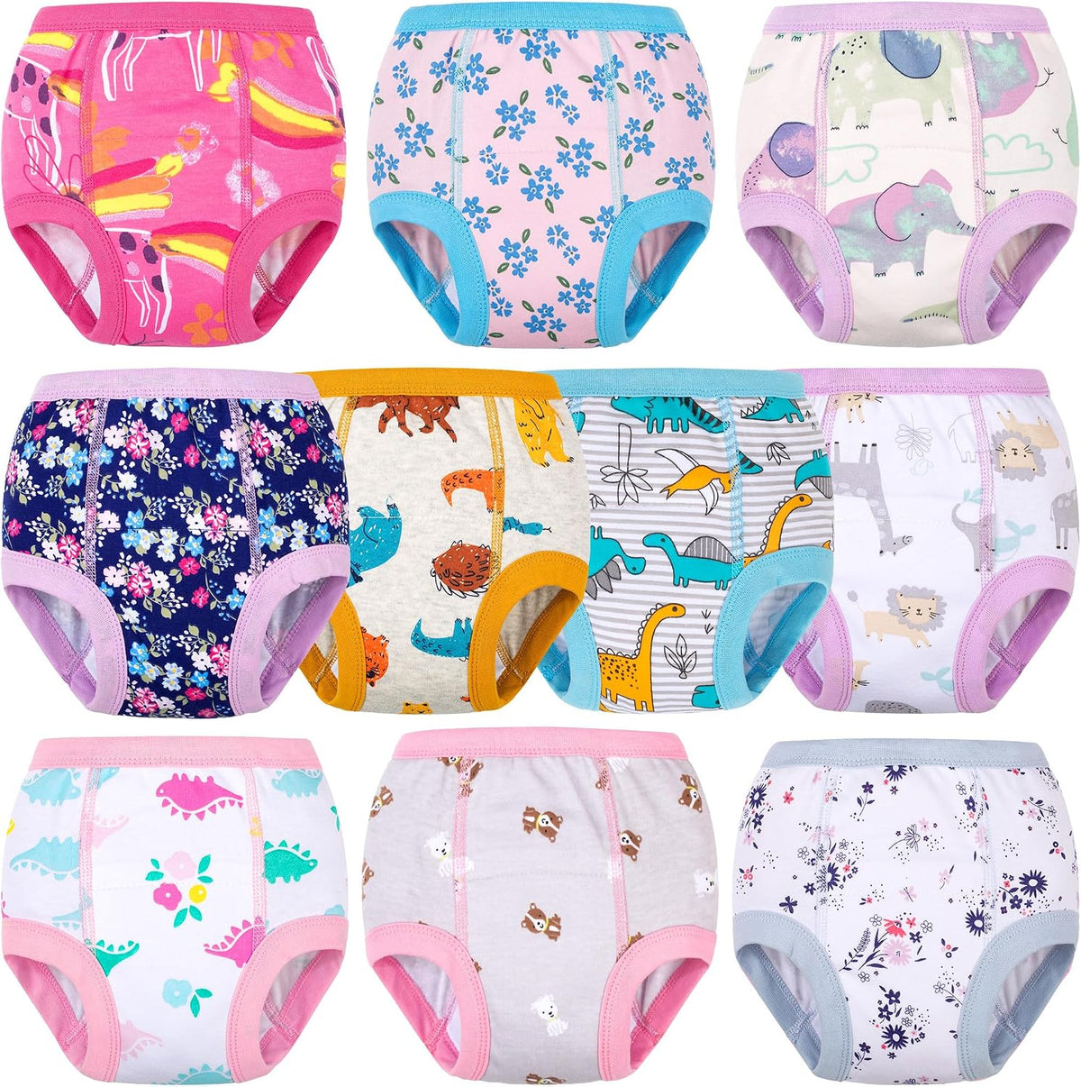 10-Pack Potty Training Underwear, Toddler Training Pants