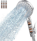 Filtered Shower Head with Handheld High Pressure 9 Spray Mode Showerhead Detachable Shower Head Water Softener