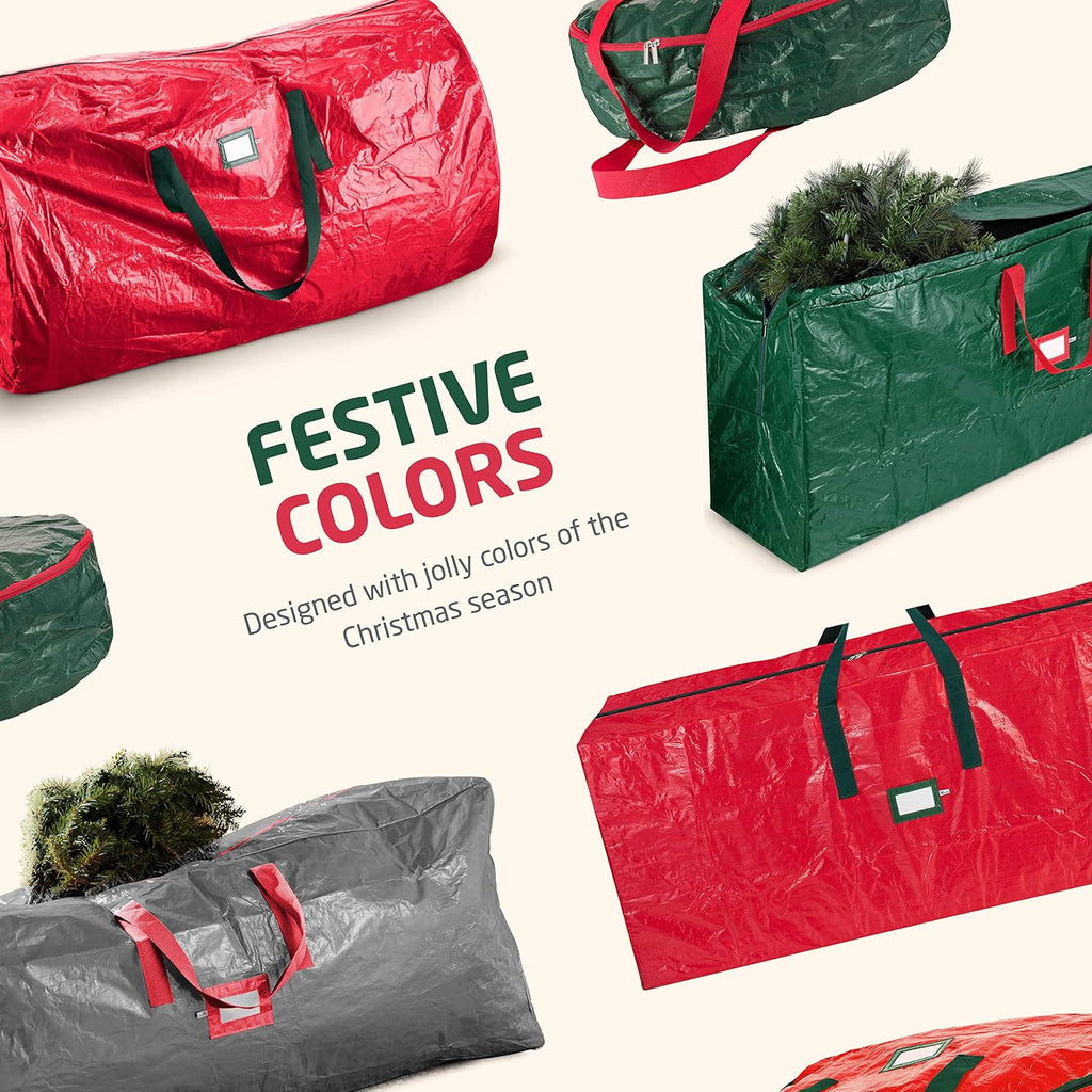 Christmas Tree Storage Bag - Fits 7.5 Ft Artificial Trees - Plastic, Waterproof Christmas Tree Bag For Storage Box