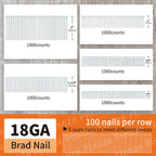 18 Gauge Brad Nails Galvanized, 5000pcs (2”, 1-1/4”, 1”, 3/4”, 5/8")