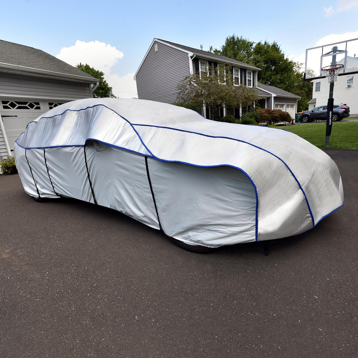 Hail Jacket Car Cover, Hail-Resistant, Outdoor, Heavy Duty, Hail Jacket fits Sedans up to 228", Gray