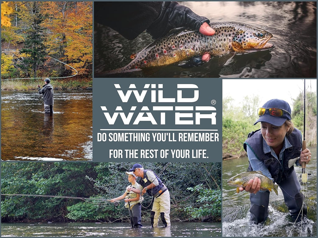 Standard Fly Fishing Combo Starter Kit, 5 or 6 Weight 9 Foot Fly Rod, 4-Piece Graphite Rod with Cork Handle