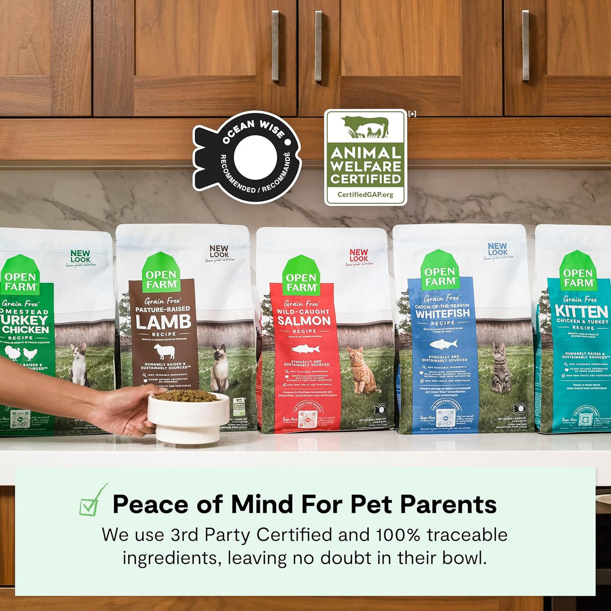 Grain Free Dry Cat Food, Turkey & Chicken Kibble, 4lb Bag