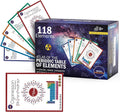 Periodic Table of Elements Laminated Flashcard Science kit| Quick Element Study Aid|Chemistry Flash Card Game for