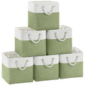 11 inch Cube Storage Bin with Handles 6 Pack