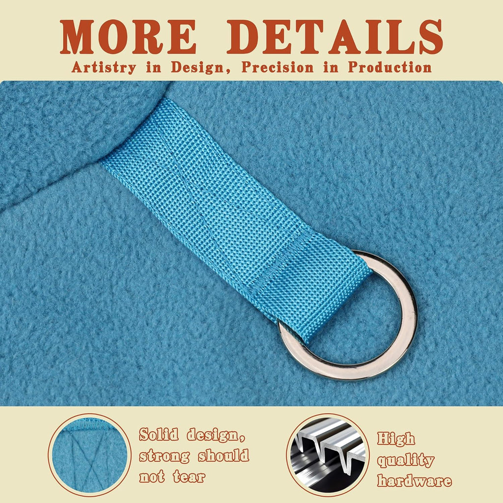 Sleeveless Pullover Fleece Vest for Small Dogs: Cozy Polyester Dog Jacket, Tank Top Sweater with Leash Ring and