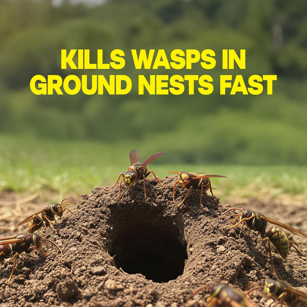 Outdoor Wasp Ground Nest Killer, Dust Insecticide for Outside Household Use, Wasp Killer, Fast-Working and Odorless