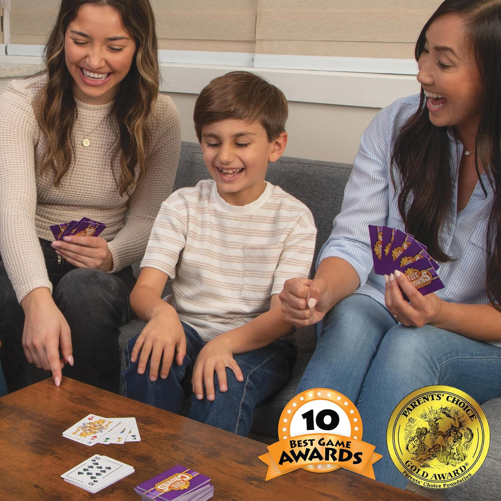 Five Crowns Collectible Tin – Card Game for Kids and Adults, Family Game Night, The Game isn’t Over Until the Kings