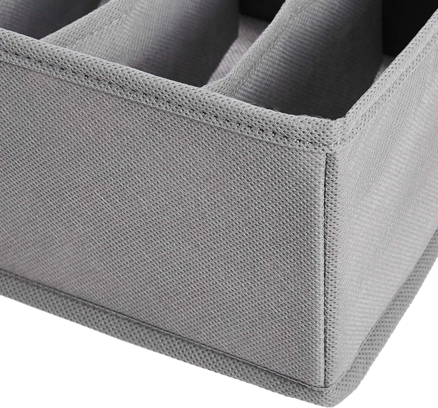 Deep Drawer Organizer for Clothes, Collapsible Storage Boxes for Socks, Underwear and Baby Items, Set of 4, Gray |