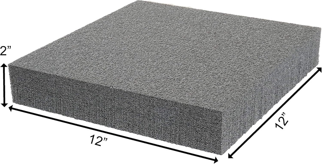 Customizable (PE) Polyethylene Foam 12" x 12" x 2"