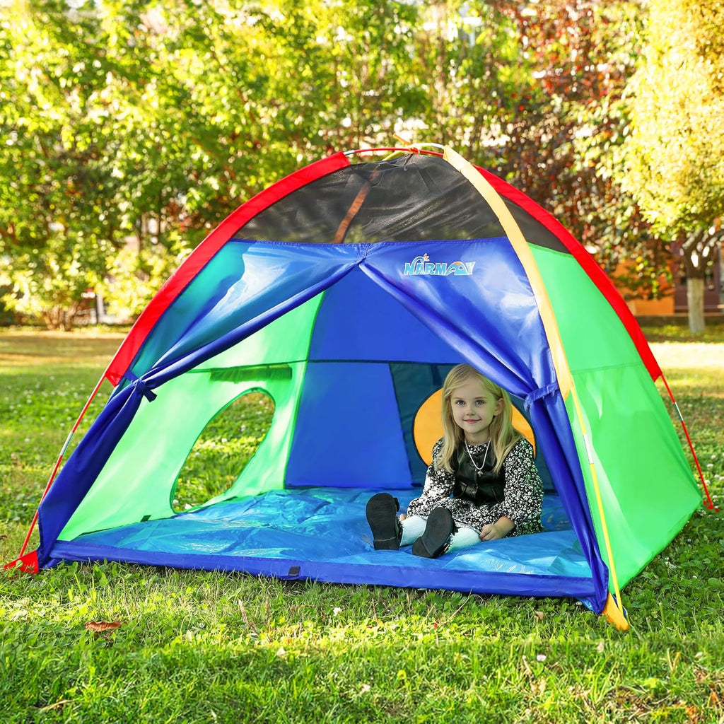 Play Tent Easy Fun Dome Tent for Kids Indoor/Outdoor Fun - 60 x 60 x 44 inch | Playhouse for Boys, Waterproof Floor