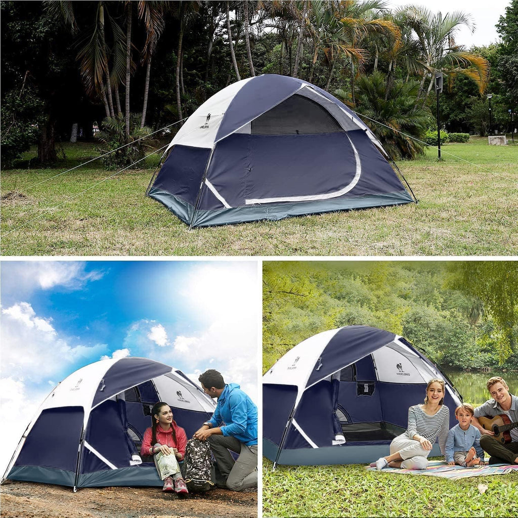 Tents for Camping 2/3/4/5 Person Camping Dome Tent, Waterproof,Spacious, Lightweight Portable Backpacking Tent for