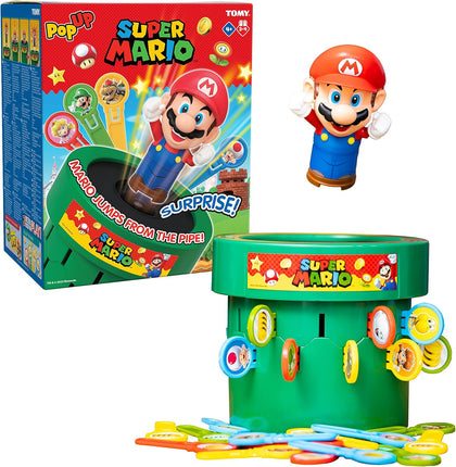 Pop Up Super Mario Game - Activities for Indoor Recess or Family Game Night - Officially Licensed Super Mario Toys