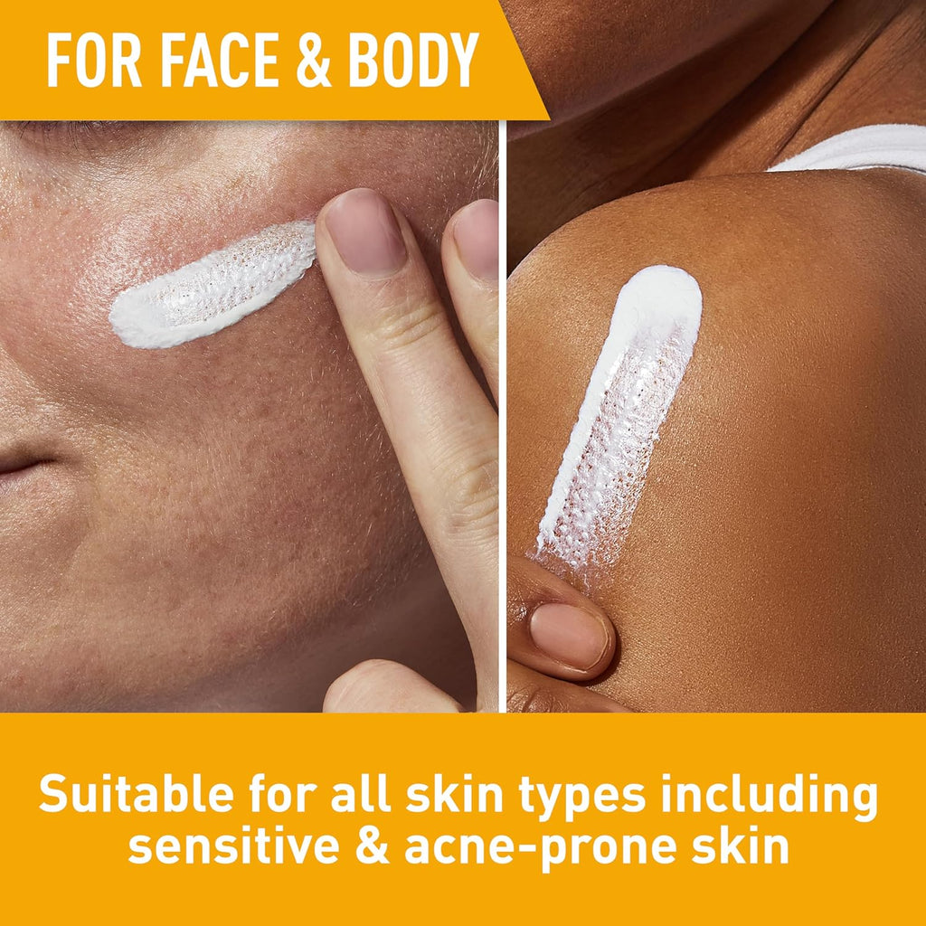 Hydrating Sheer Sunscreen with SPF 30 for Face and Body, Mineral & Chemical Sunscreen for Men & Women with Zinc
