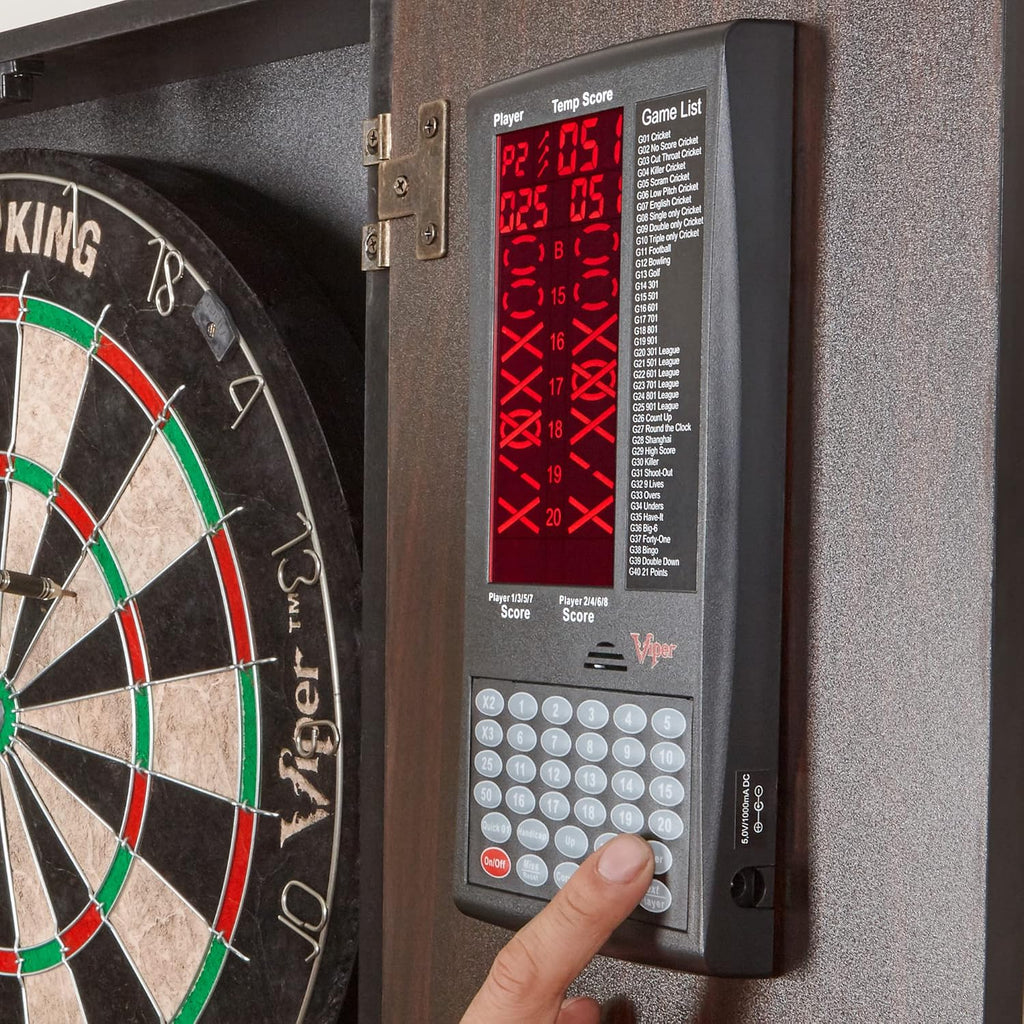 Viper ProScore Digital Dart Scorer Electronic Dartboard Scoreboard for Up to 8 Players, with 40 Games and 655 Game