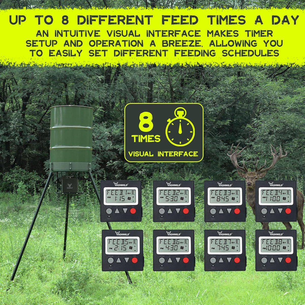 6V/12V Universal Game Feeder Digital Timer