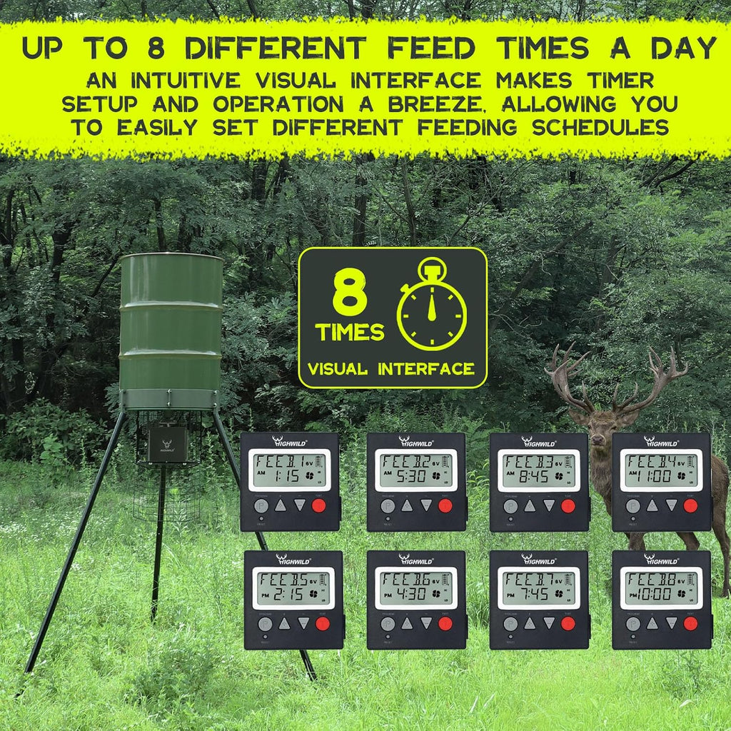 6V/12V Universal Game Feeder Digital Timer - 2 Pack