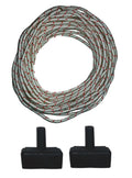 FORESTER 5mm Diameter Recoil Starter Rope (10 Meters) and Lawn Mower Starter Handle for Pull Cord 3 Piece Bundle