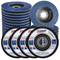 20 PCS Flap Discs 4.5" for Angle Grinder Type 29, Grit 40/60/80/120