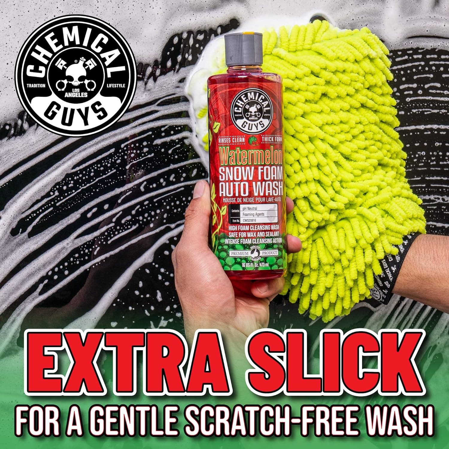 Watermelon Snow Foam Car Wash Soap for Foam Cannons, 16 oz