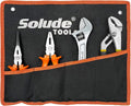 4-Piece Large Pilers and Wrench Set,10 Inch Groove Joint Pliers and Adjustable Wrench with 8 Inch Long Nose and