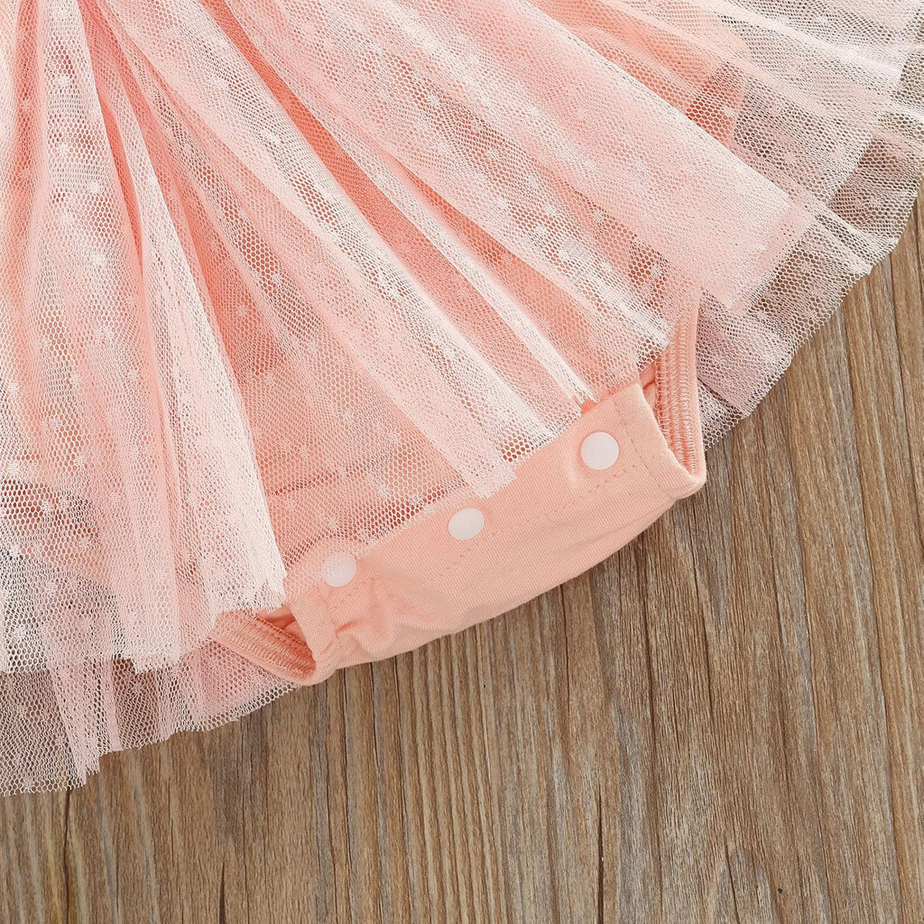 Baby Girl Summer Sleeveless Lace Romper Dress
