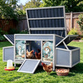 Chicken Coop with Nesting Boxes & Perches 59'' Large Poultry Hutch