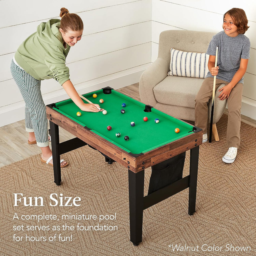 Combo Game Table Set for Home, Game Room, Friends & Family w/Ping Pong, Foosball, Basketball, Air Hockey, Archery