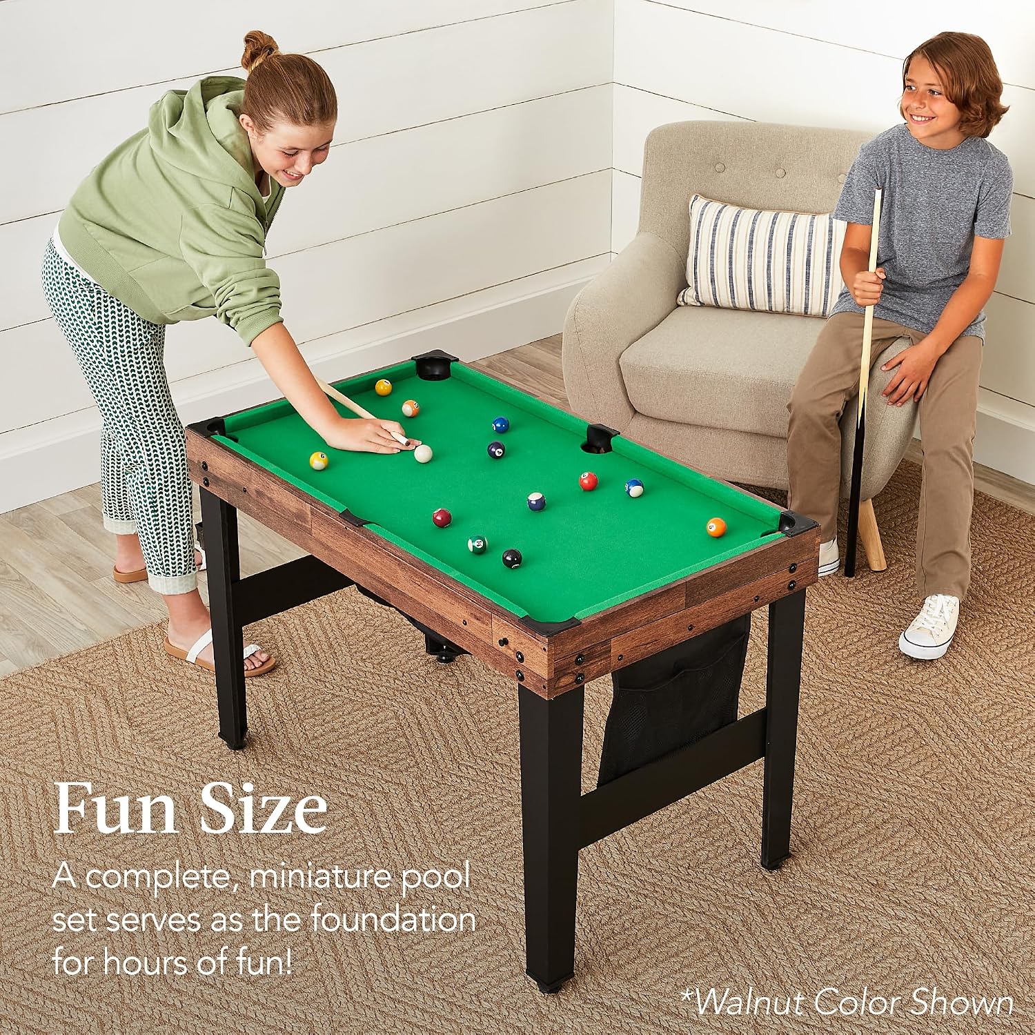 Combo Game Table Set for Home, Game Room, Friends & Family w/Ping Pong, Foosball, Basketball, Air Hockey, Archery
