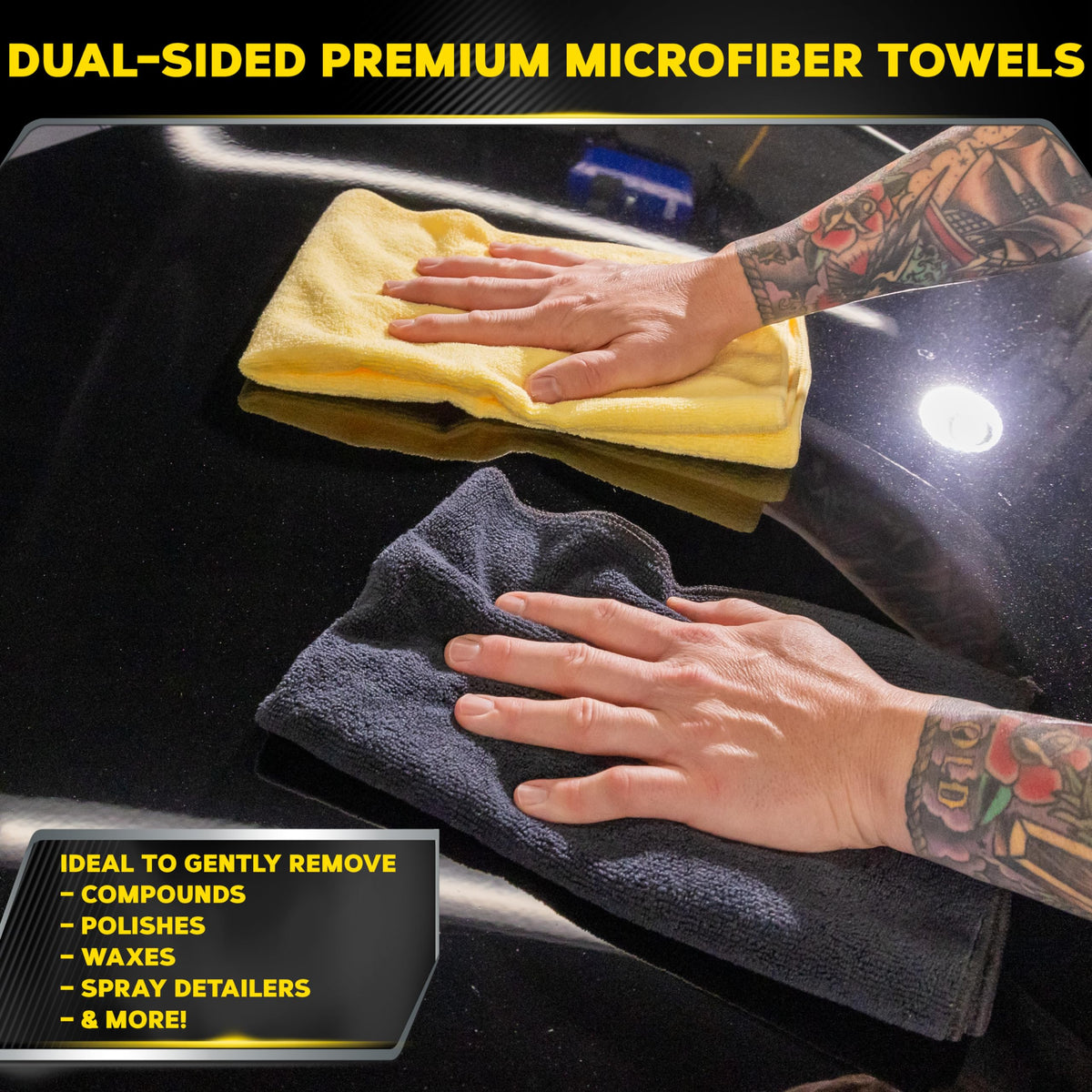 Supreme Shine Microfiber Towels, 6 Pack