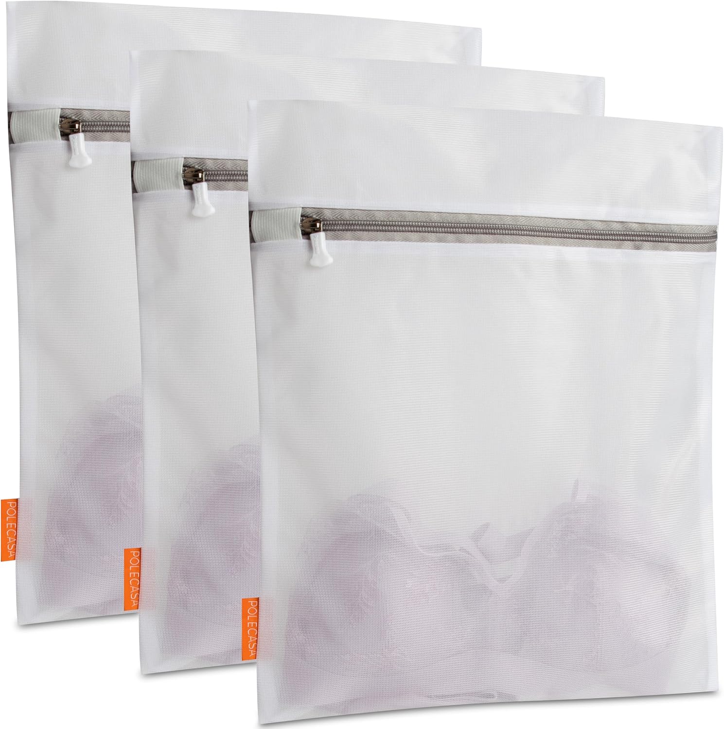 Mesh Laundry Bags 3 Pack (12 x 16" Medium) | Durable Zipper