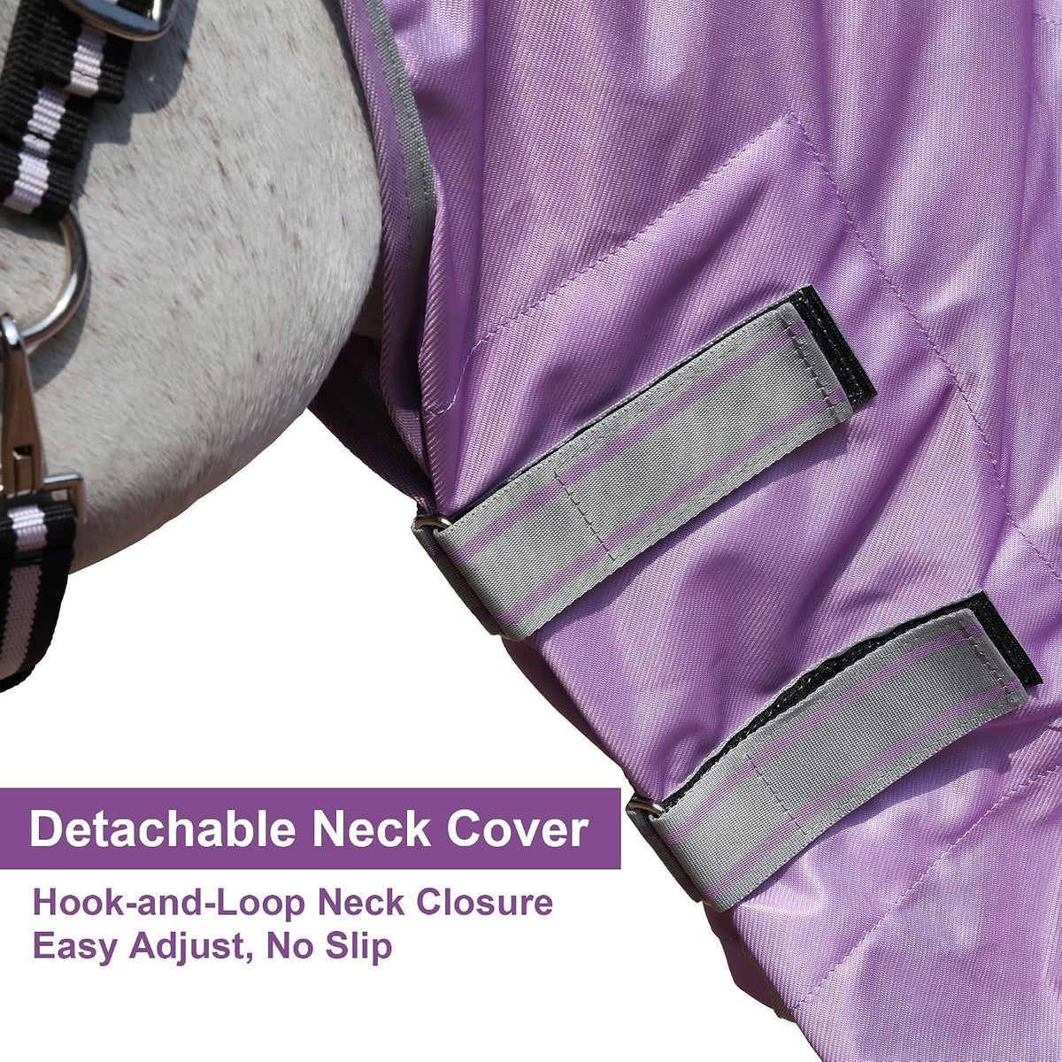 Horse Fly Sheet with Neck Cover & Belly Band Mesh UV Protection
