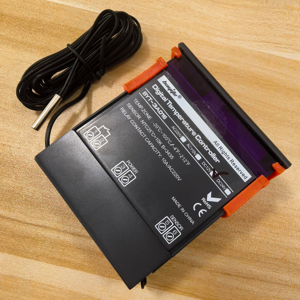bayite DC 12V Fahrenheit Digital Temperature Controller 10A