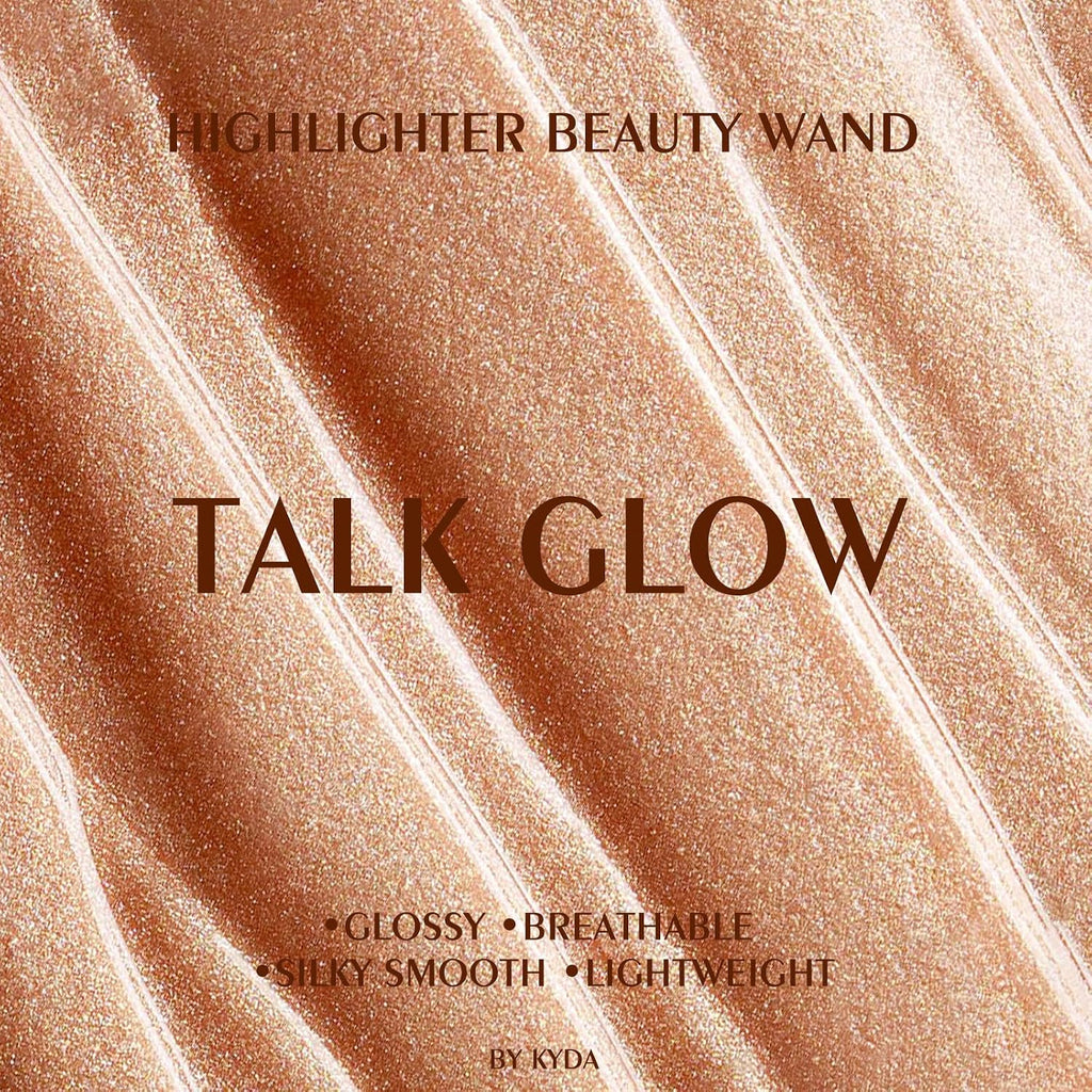 Liquid Highlighter Wand, Buildable Glow Face Illuminator, Shimmer Highlighter Bronzer Makeup Stick, Smooth Blendable