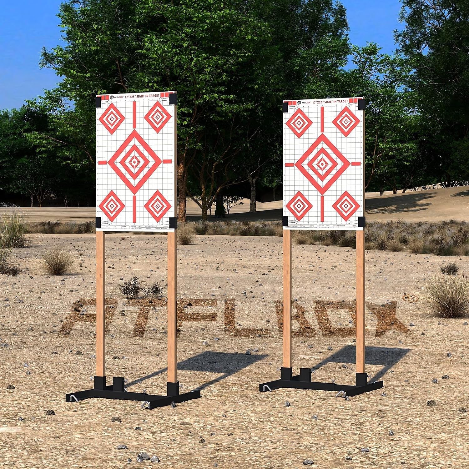 Sight in Shooting Range Paper Target, 17X25 Inch Paper Shooting Targets Suitable for Handgun, Rifle, Pellet Gun