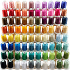 80 Spools Polyester Embroidery Machine Thread Kit