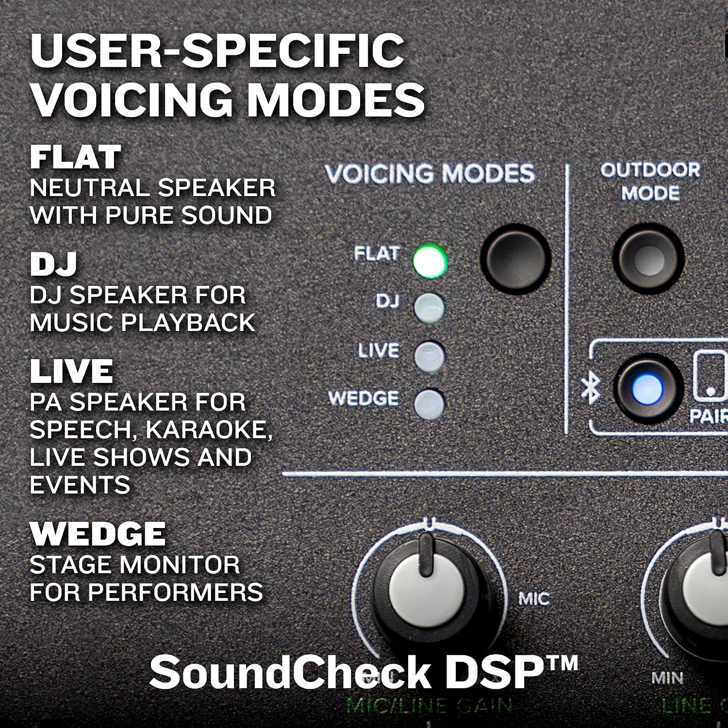 Thump15v4 15" Professional Powered Loudspeaker feat. Soundcheck DSPTM and Bluetooth - High SPL Portable PA Speaker