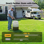 CAMMOO 25 Gal Electric Oil Drain Pan with Pump, Black