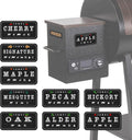 Wood Pellets for Smoker - Magnet Labels, Accessories for Pellet Smoker Grill, Metal Material, Frosted Design, Perfect