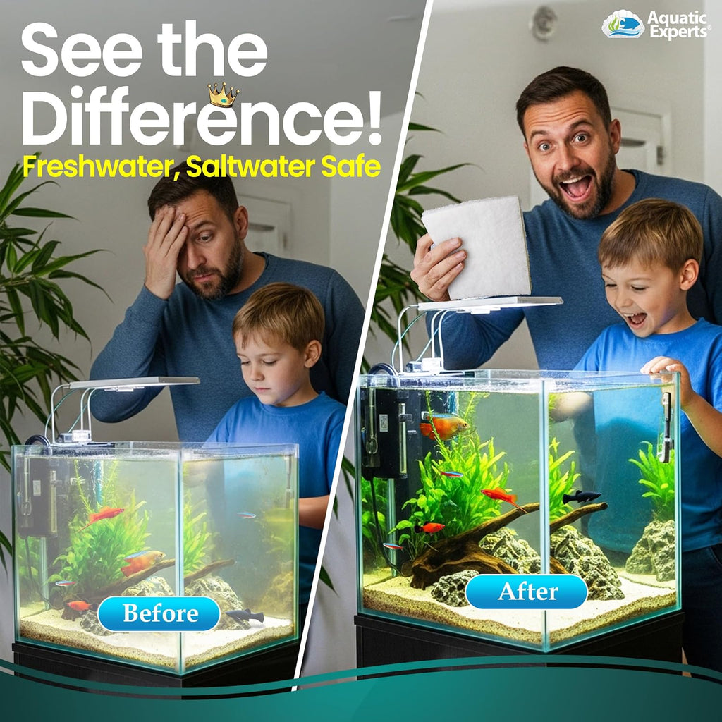 Aquarium Filter Floss for Fish Tank Filters - FilterFirst Aquarium Filter Pad - Media Roll for Crystal Clear Water