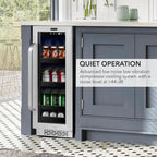 12" Built-in Undercounter Beverage Refrigerator, 75 Can, BBR-638SB