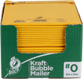 Brand #0 Kraft Bubble Mailer, Manila, 6 inch x 9 inch, 25 Pack