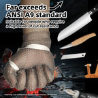 A9 Cut Resistant Metal Mesh Chainmail Glove, PM5201, 1 Pack, L