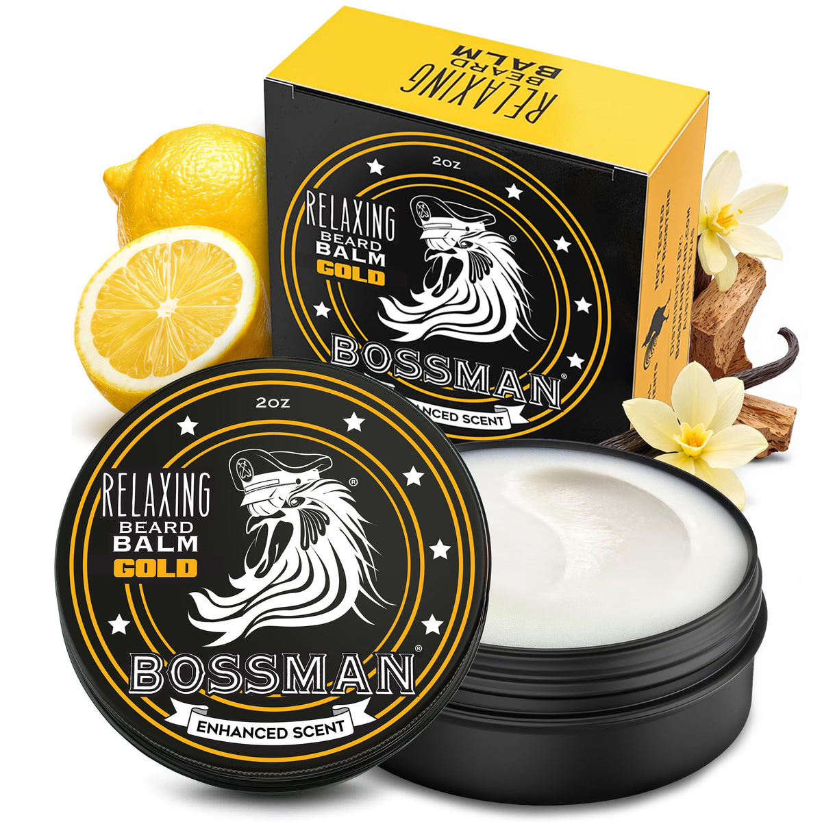 Relaxing Beard Balm for Men (Gold Scent) - Made in Texas