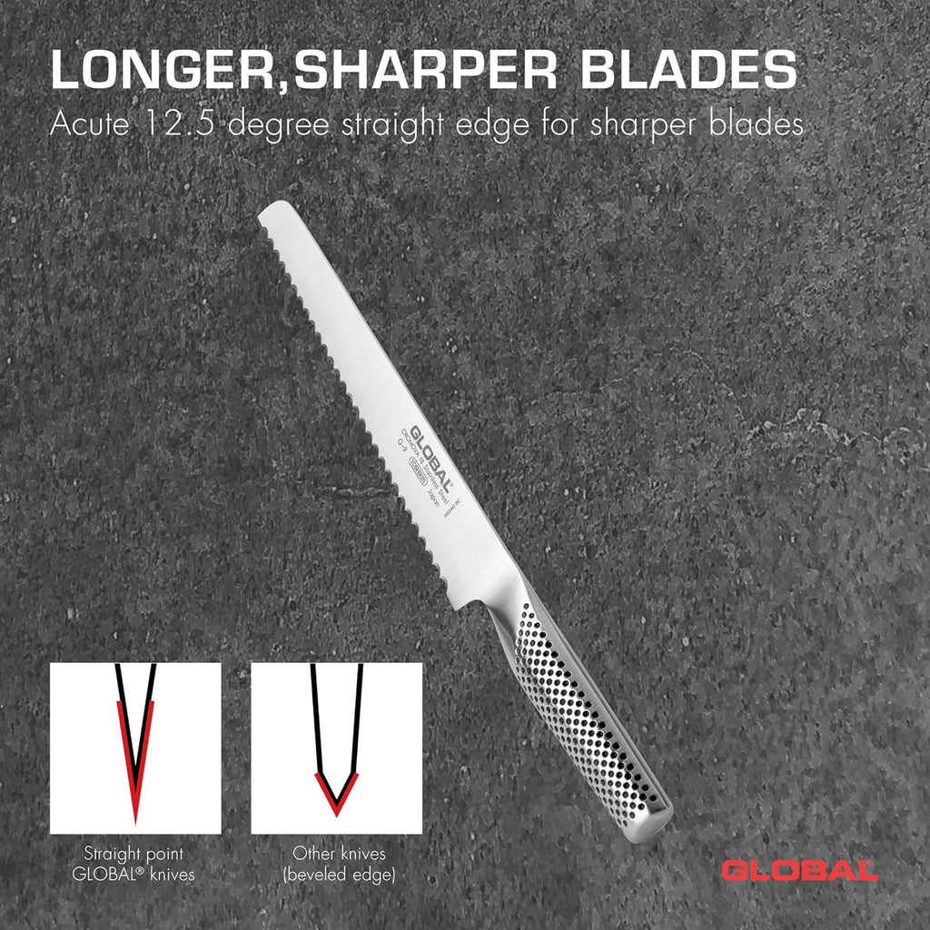 G-9-8-3/4 inch, 22cm Bread Knife, 8.75", Stainless Steel