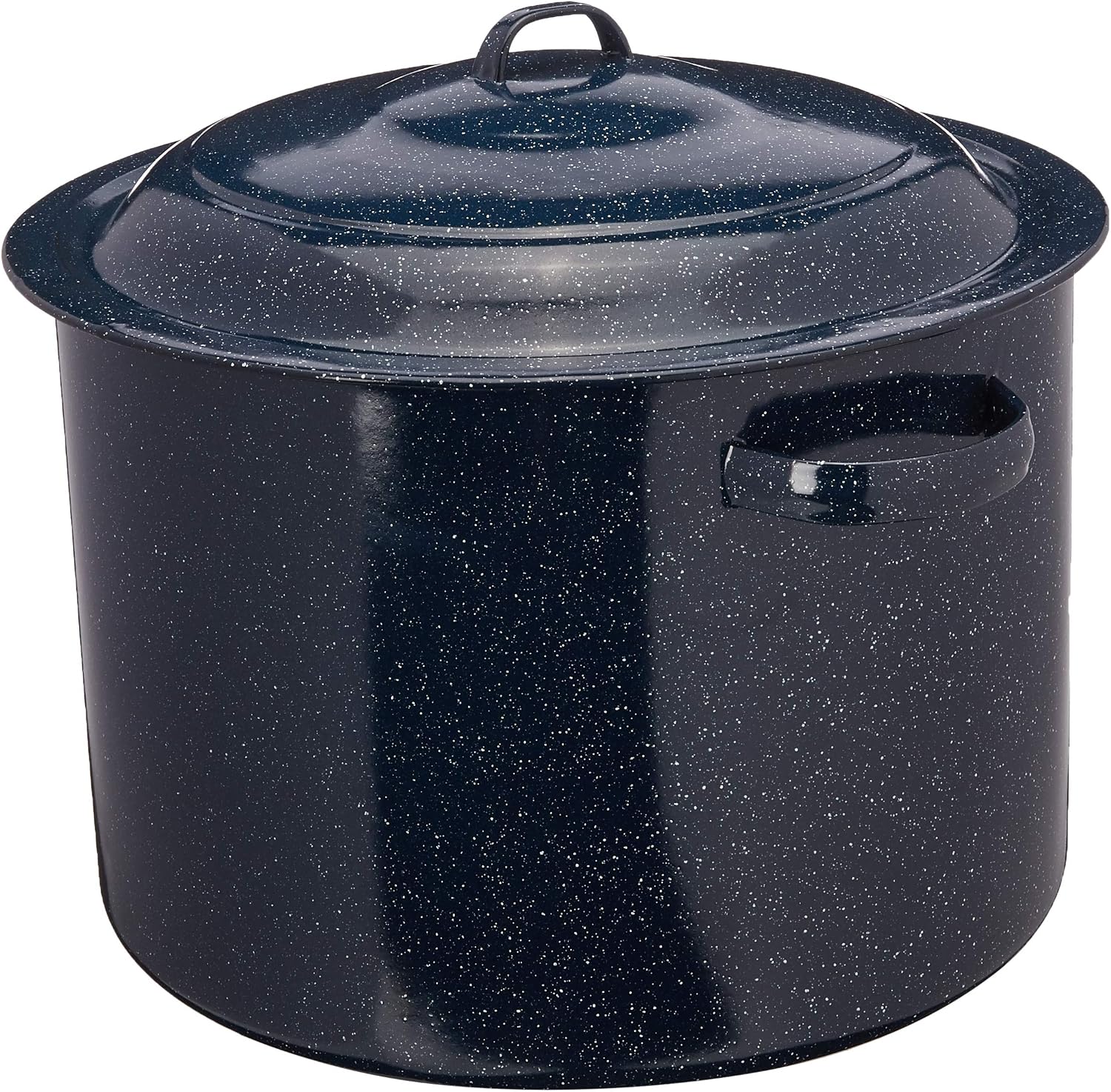 Enamel Water Bath Canner, Including Chrome-Plated Rack and 4-Piece Utensil Set