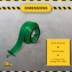 5S Floor Marking Tape, 3 in Wide, 100 ft Roll, Green